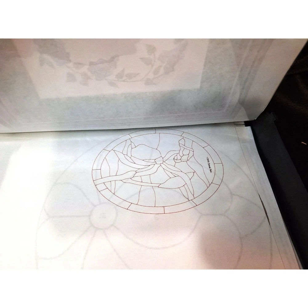 Vintage Stained Glass - Quilting Pattern Portfolio Floral Stencils Lynell Harlow